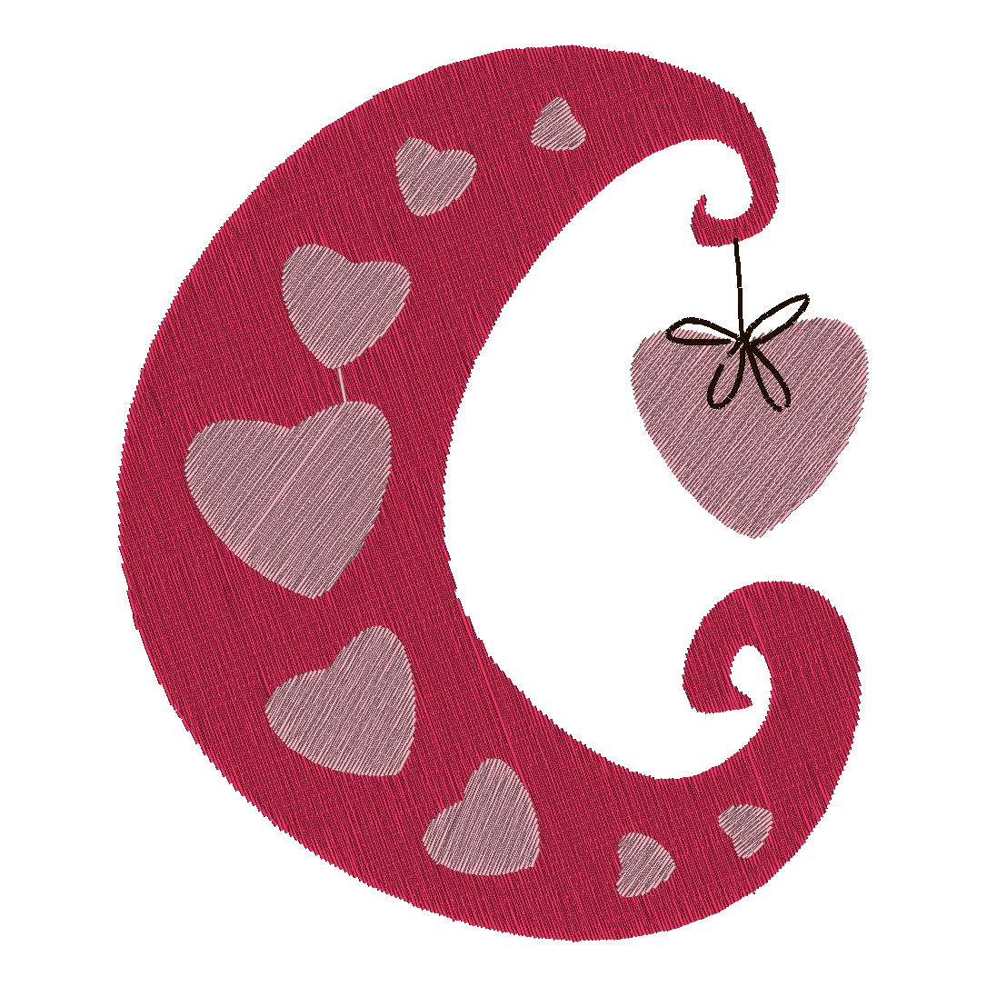 Chic Symmetrical Needlework Emblem